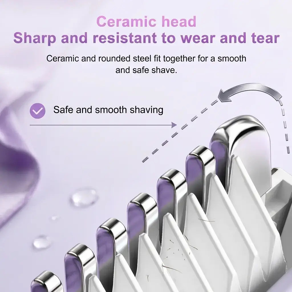 2-in-1 Women's Hair Remover - Compact Portable Design for Travel