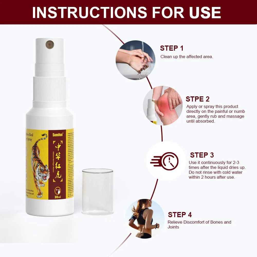 Sumifun - Chinese Red Tiger Medicated Oil & Spray