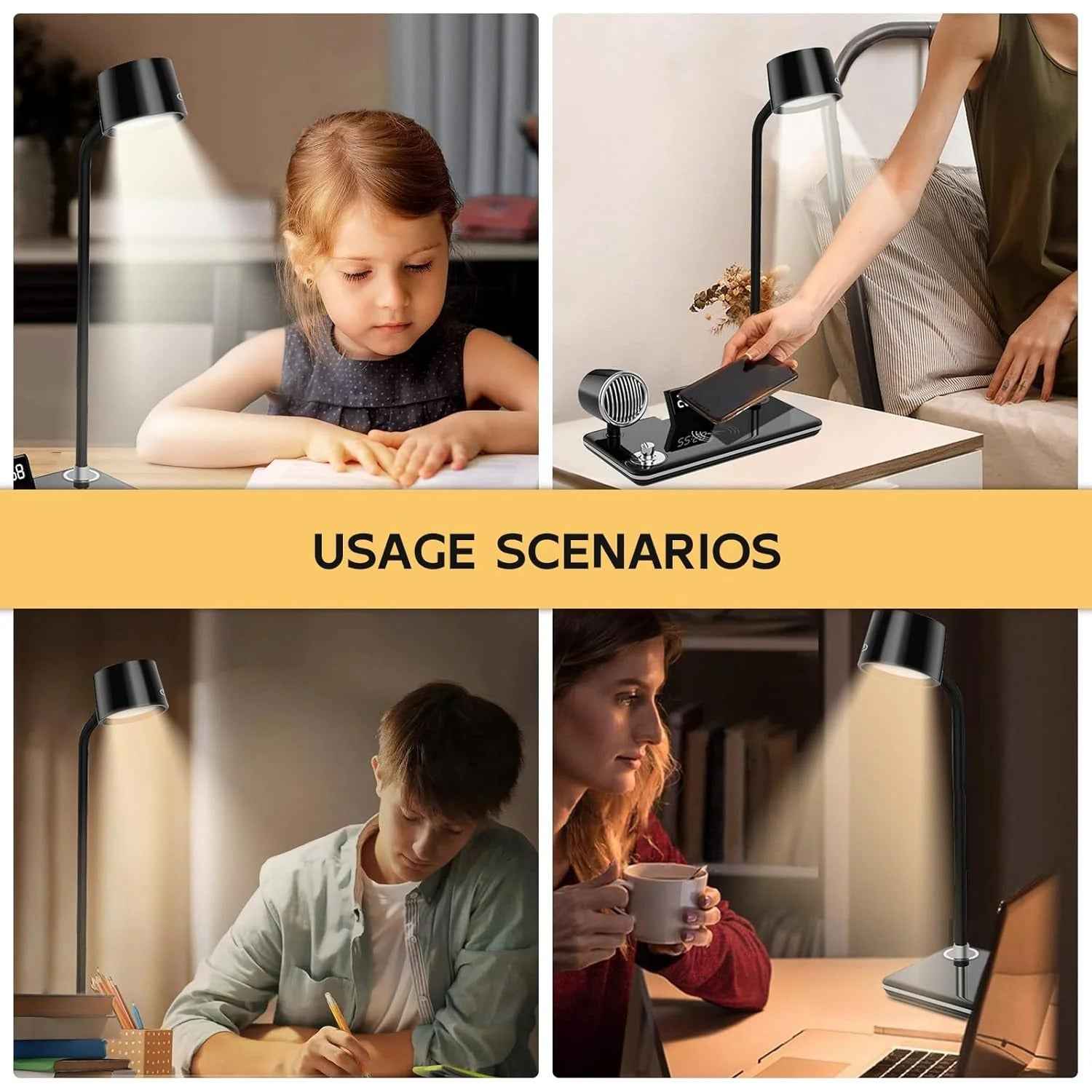 4-in-1 Wireless Charger with BT Speaker