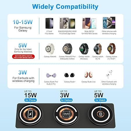 3-In-1 Foldable Wireless Fast Charger
