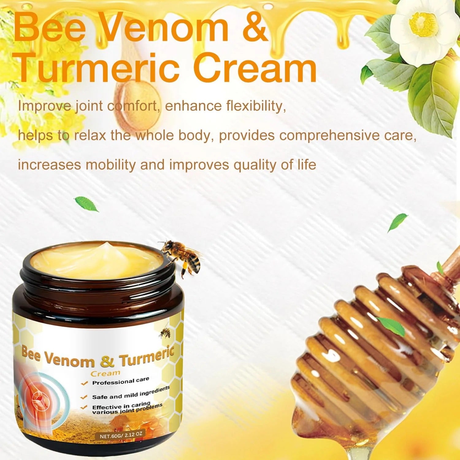HOUKEA - Bee Venom & Turmeric Cream